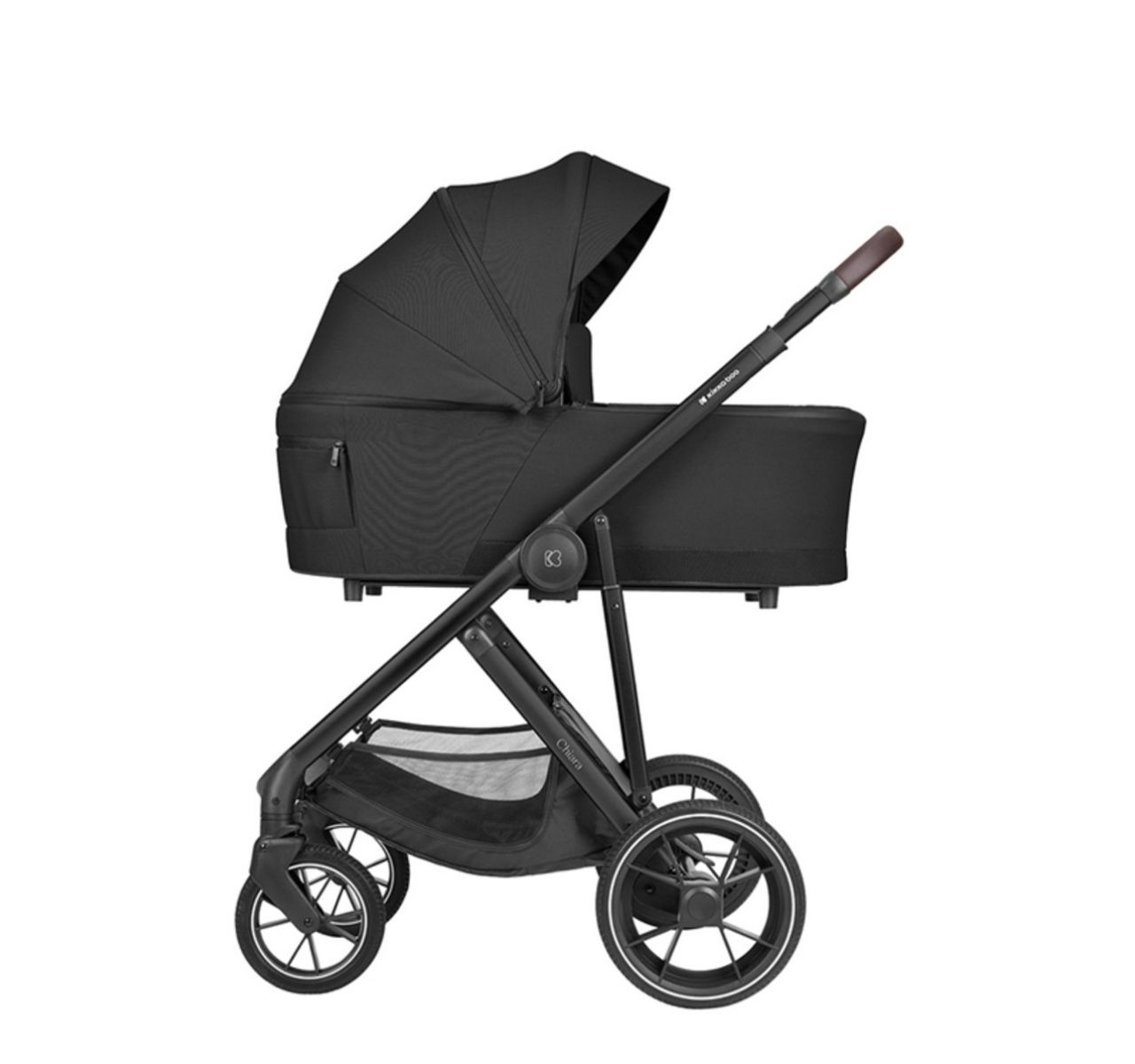 Kikka Boo Chiara 3u1 set sa I-Size I-Prime auto sedištem i tvrdom korpom Black-Happy kids