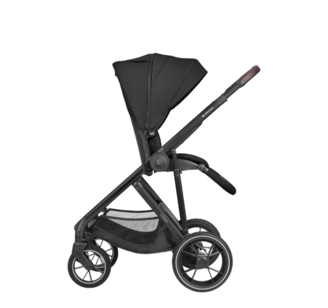 Kikka Boo Chiara 3u1 set sa I-Size I-Prime auto sedištem i tvrdom korpom Black-sportsko sediste okrenuto