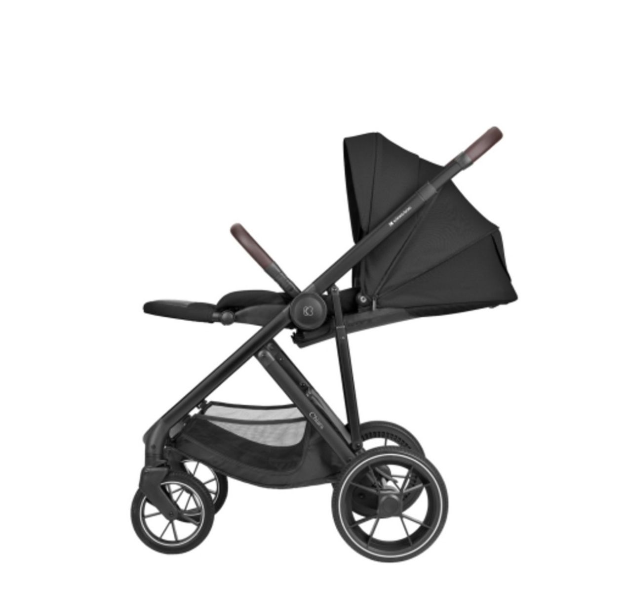 Kikka Boo Chiara 3u1 set sa I-Size I-Prime auto sedištem i tvrdom korpom Black-lezeci polozaj sportskog sedista