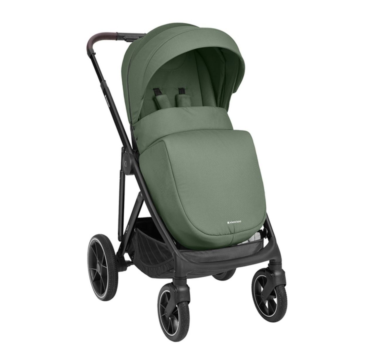 Kikka Boo Chiara 3u1 set sa I-Size I-Prime auto sedištem i tvrdom korpom Army green sa zimskom navlakom-Happy kids
