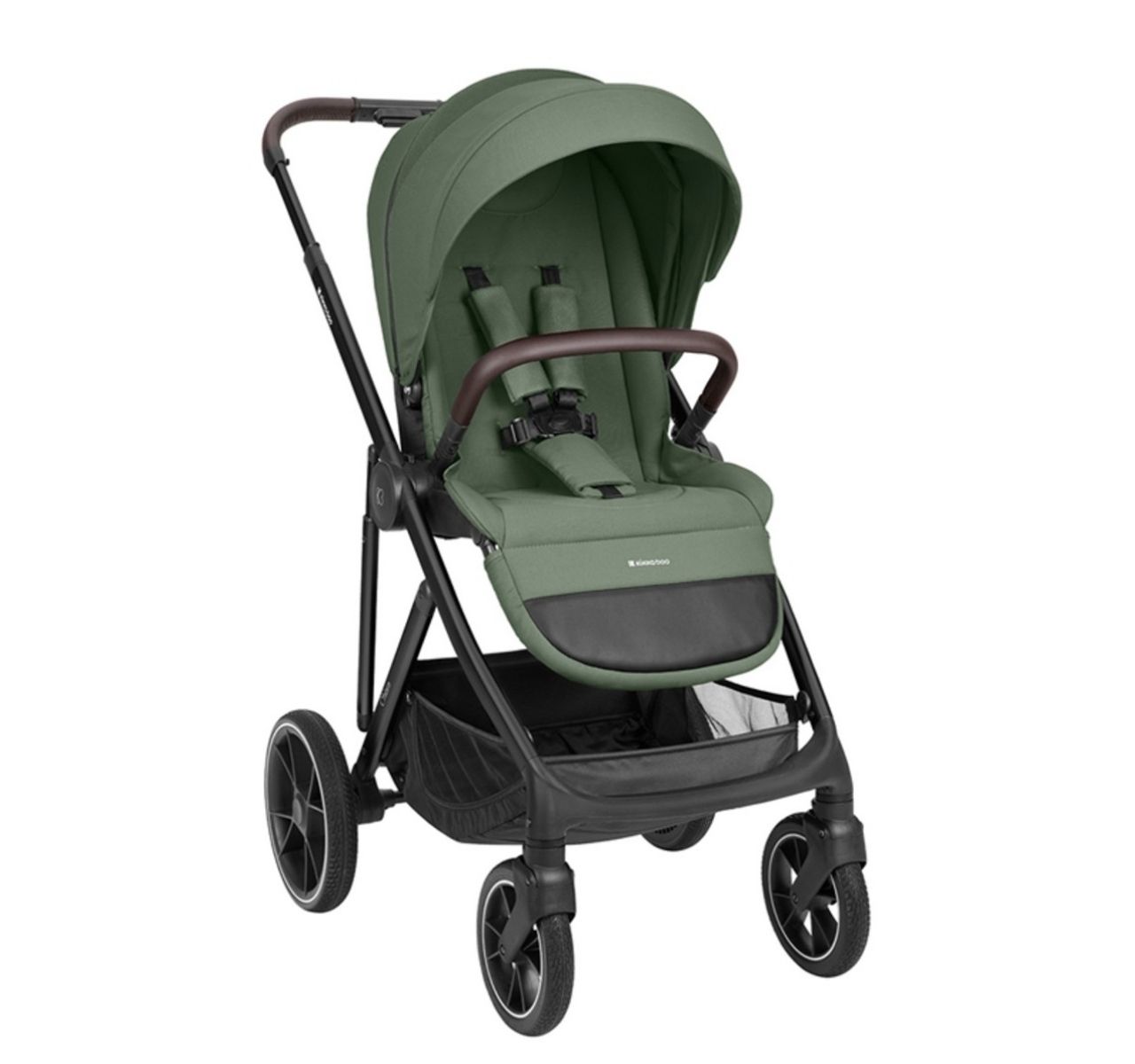 Kikka Boo Chiara 3u1 set sa I-Size I-Prime auto sedištem i tvrdom korpom Army green-sportsko sediste