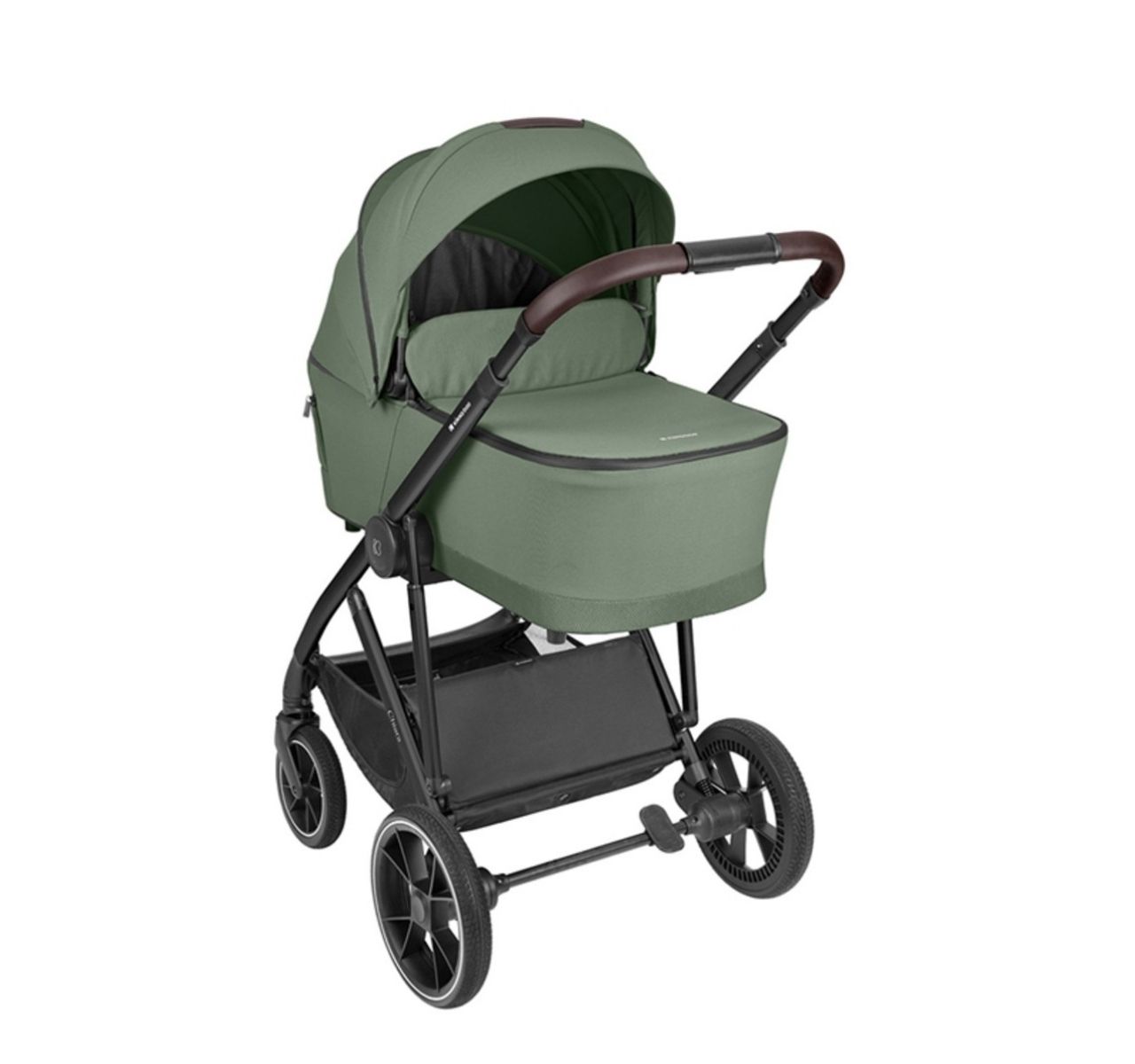 Kikka Boo Chiara 3u1 set sa I-Size I-Prime auto sedištem i tvrdom korpom Army green-Happy kids