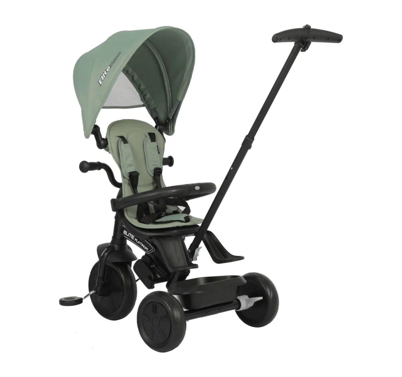 QPlay Elite Platinum tricikl za decu do 25kg Green sa rotacijom sedista-Happy kids