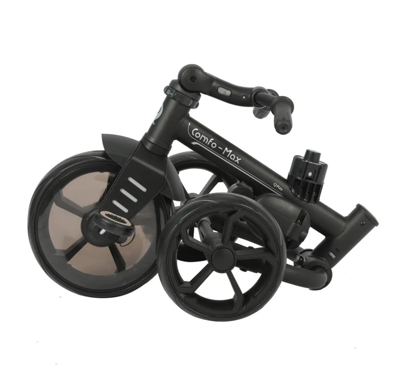 QPlax Comfo Max tricikl za decu Black-sklopljen