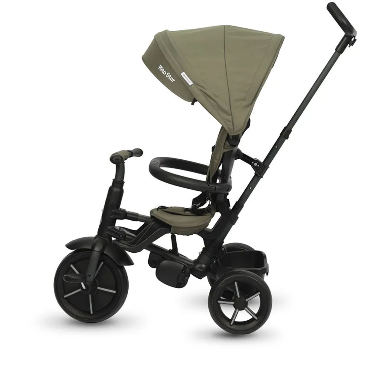 Qplay Rito Star Tricikl za decu Army green-pogled sa strane