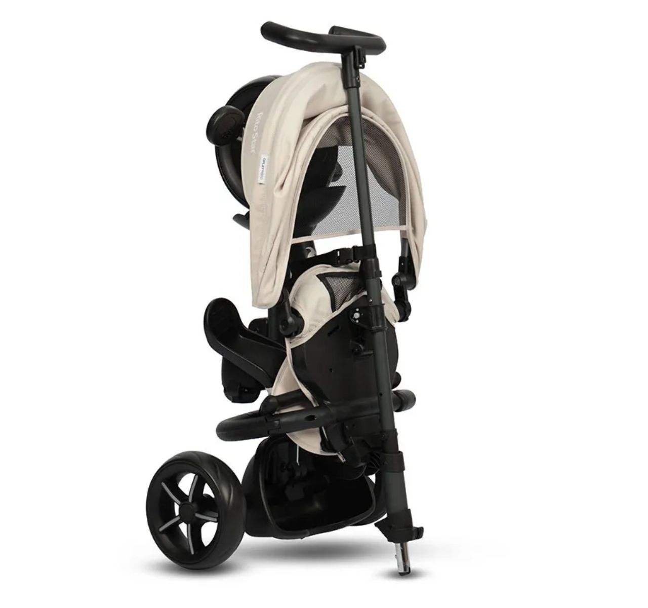 Qplay Rito Star Tricikl za decu Beige-sklopljen
