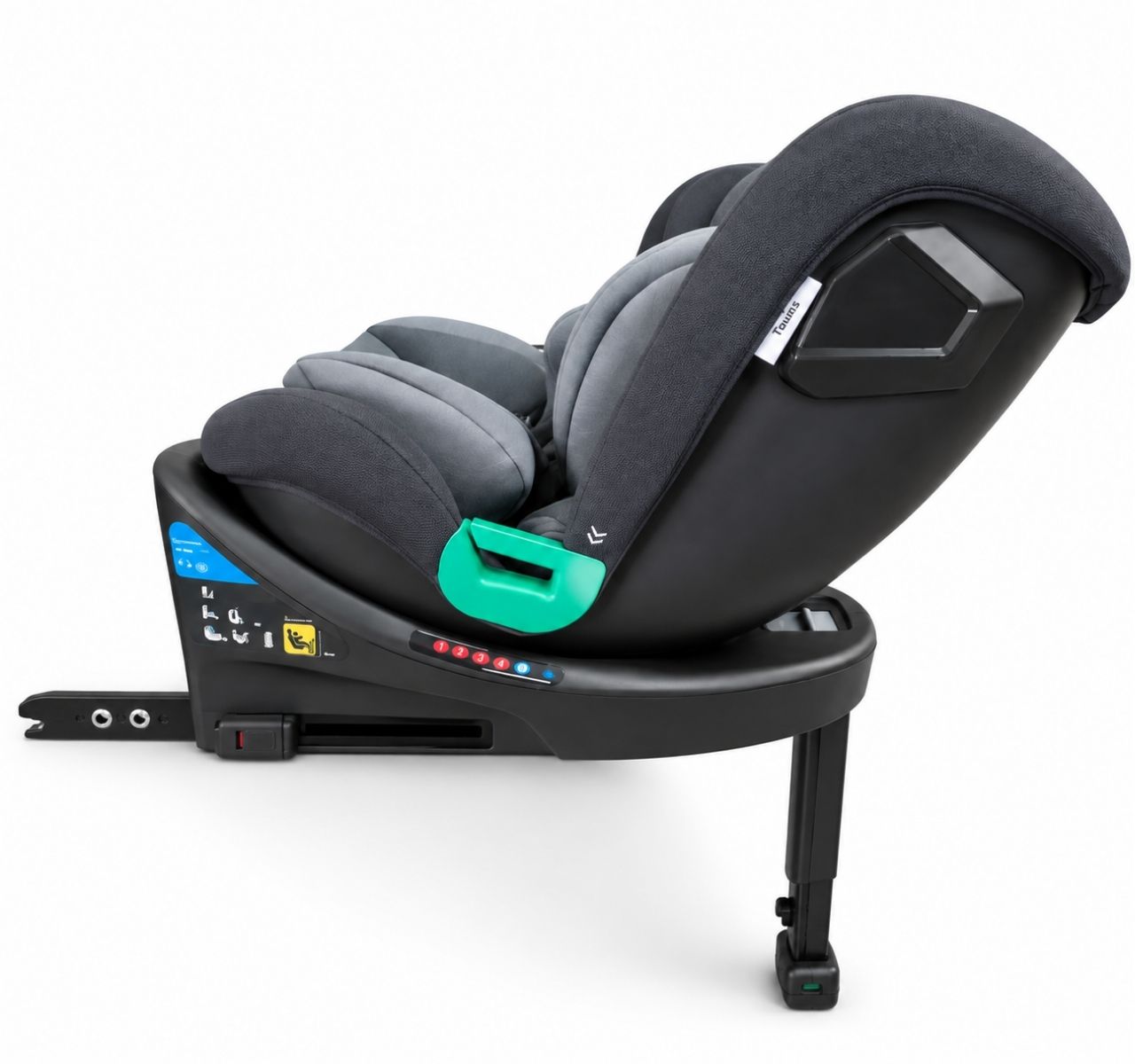BBO Taurus i-Size Isofix auto sedište za decu 40-150cm-Black&Grey sa polozajima -Happy kids