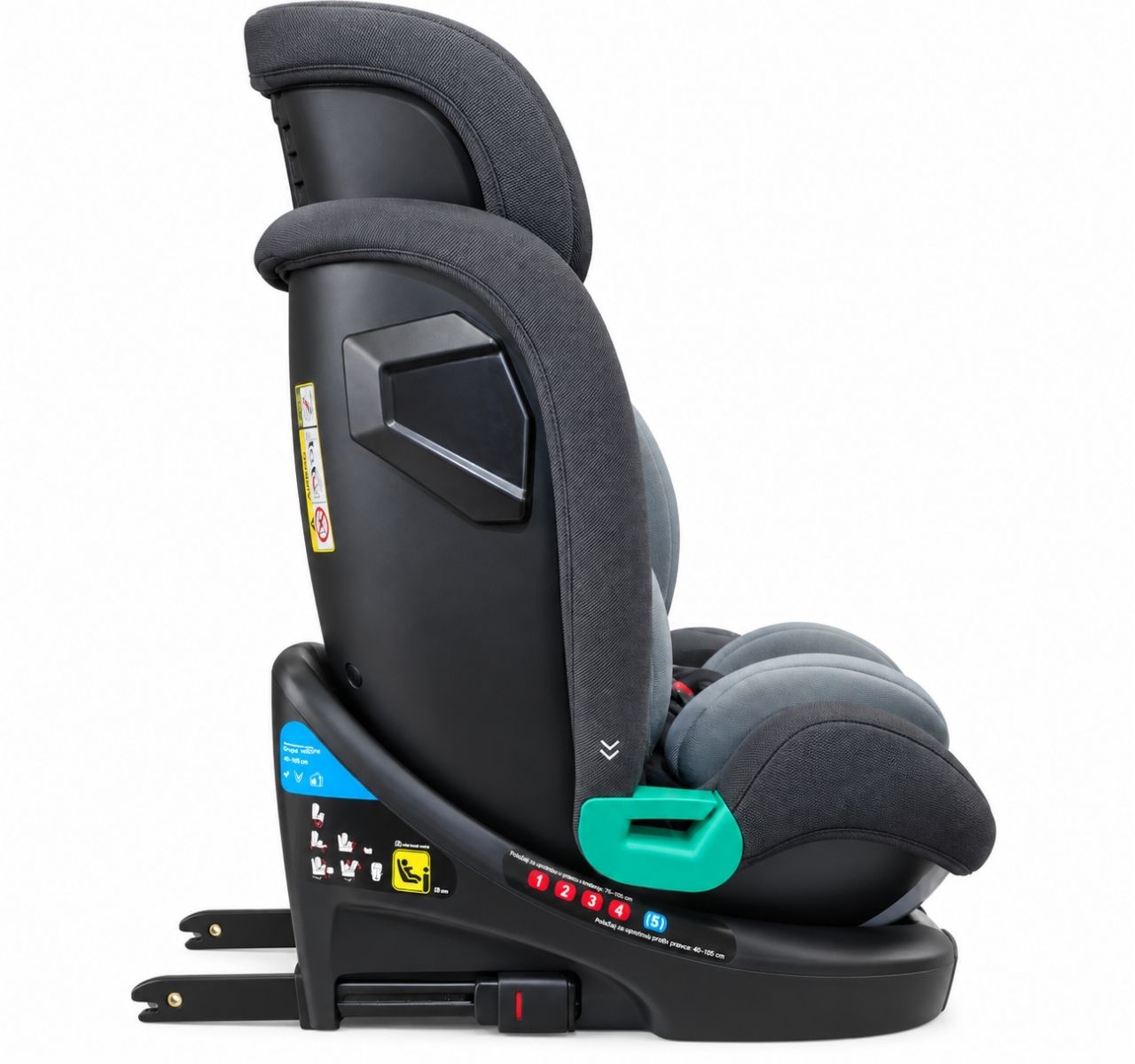 BBO Taurus i-Size Isofix auto sedište za decu 40-150cm-Black&Grey sa i-size naslonom