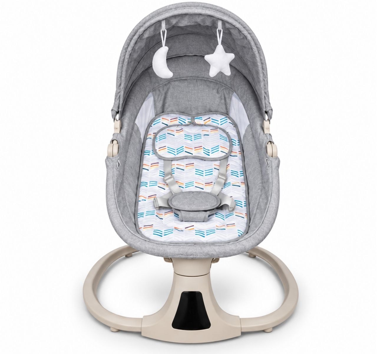 Only Deluxe 3u1 električna ljuljaška za bebe Grey