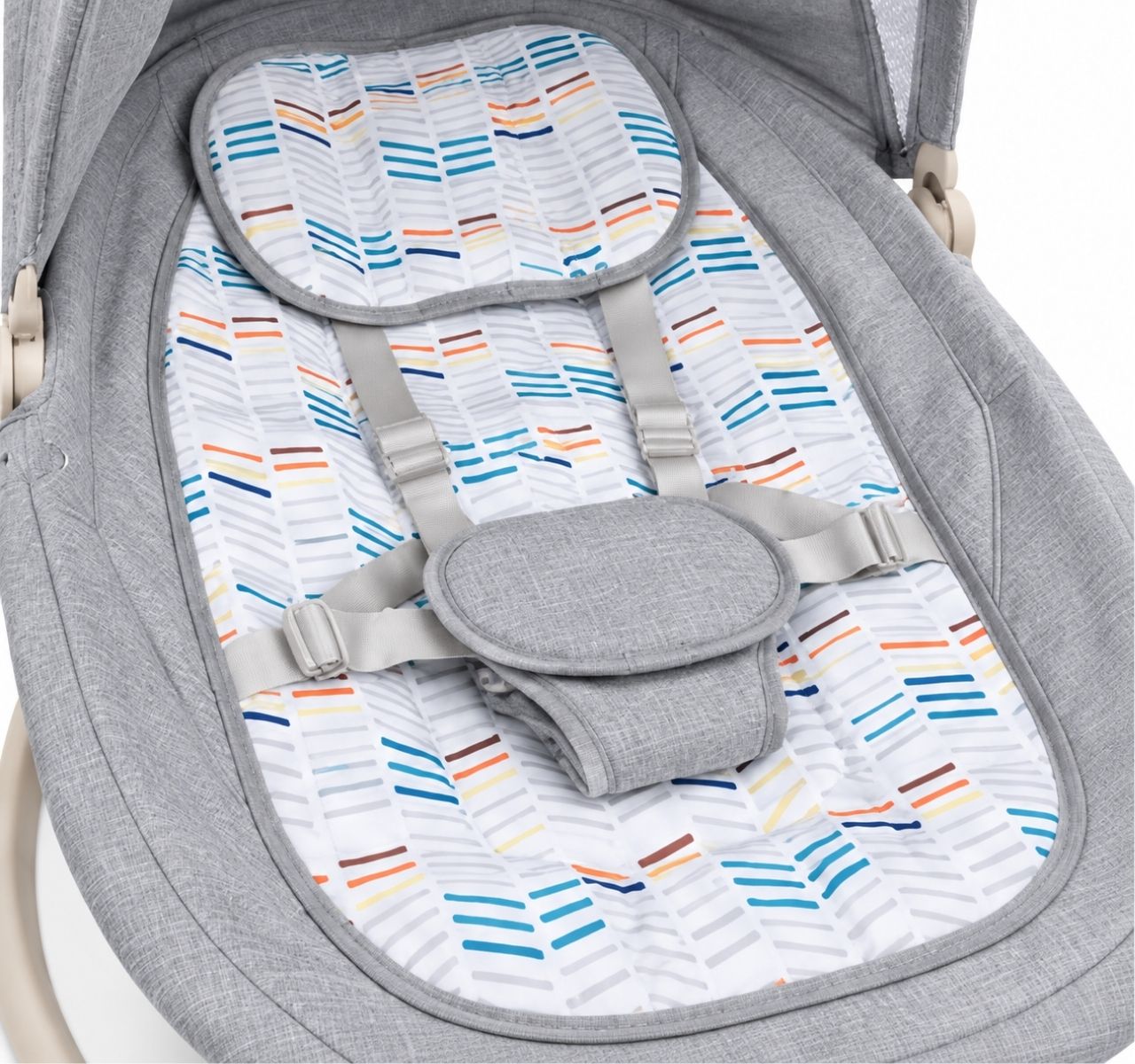 Only Deluxe 3u1 električna ljuljaška za bebe Grey-vezivanje u pet tacaka