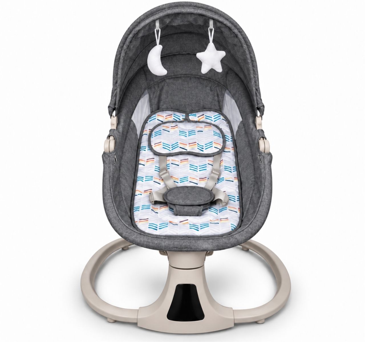 Only Deluxe 3u1 električna ljuljaška za bebe Dark grey
