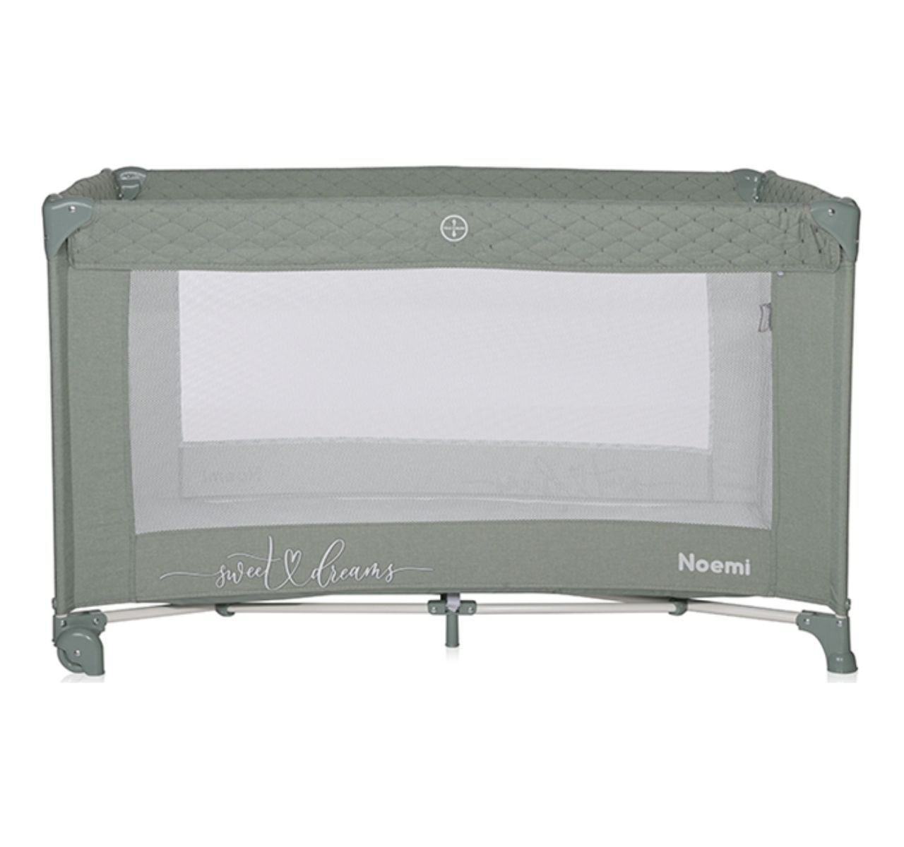 Lorelli Noemi prenosivi krevetac za bebe 1 nivo Iceberg green star-Happy kids