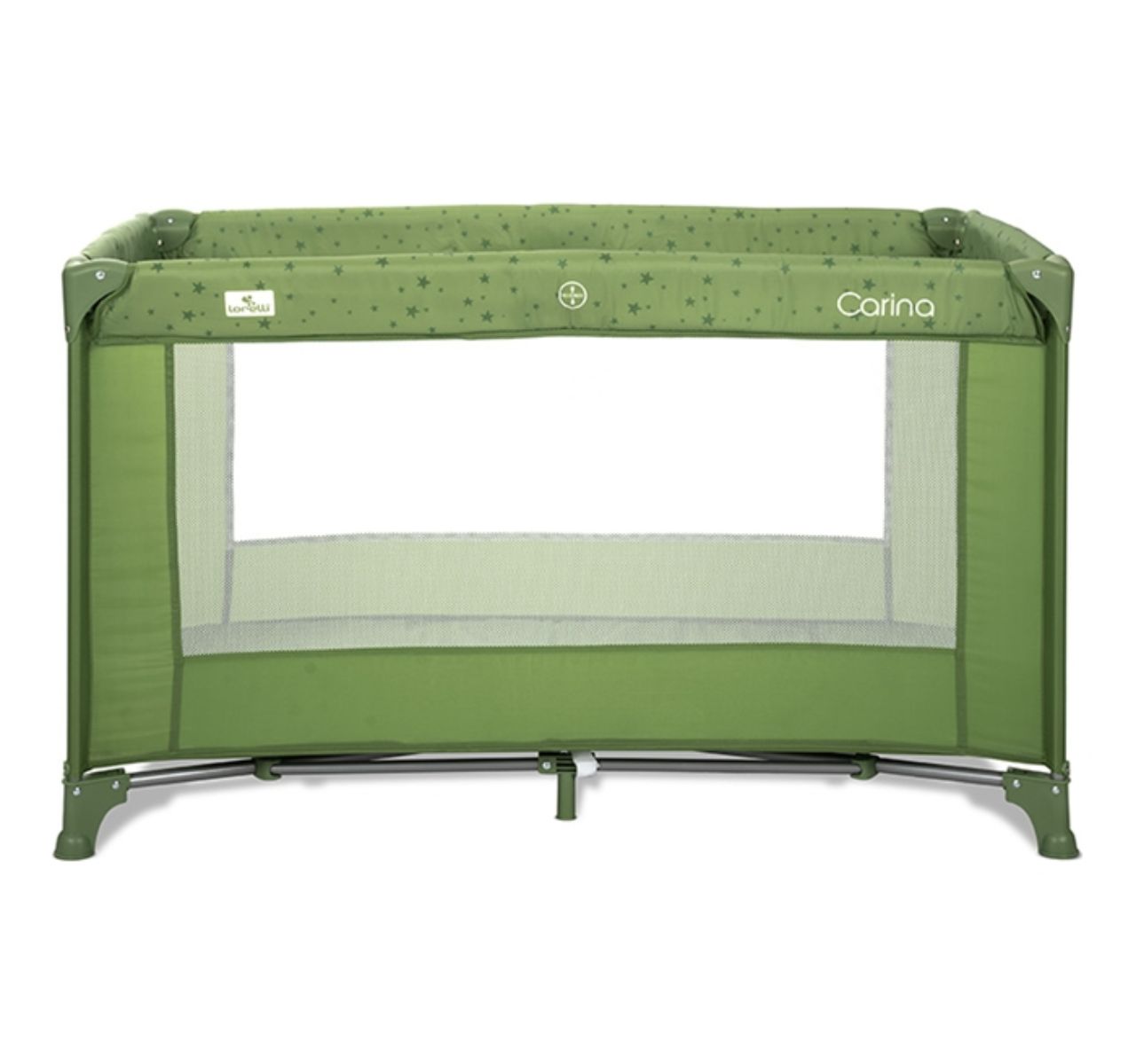 Lorelli Carina prenosivi krevetac za bebe 1 nivo Green stars-Happy kids