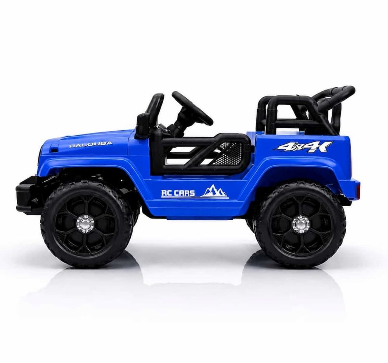 SM-Džip za decu Wrangler Mini 6V Plavi-sa strane