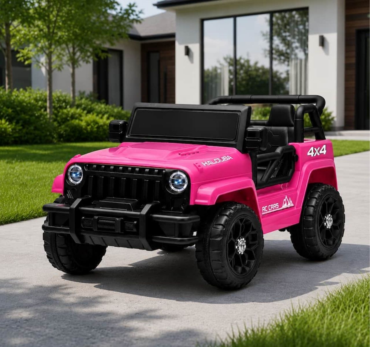SM-Džip za decu Wrangler Mini 6V Roze-Happy kids