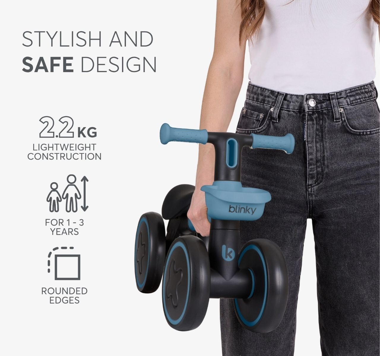 Kikka Boo Blinky guralica za bebe Blue do 22 kg