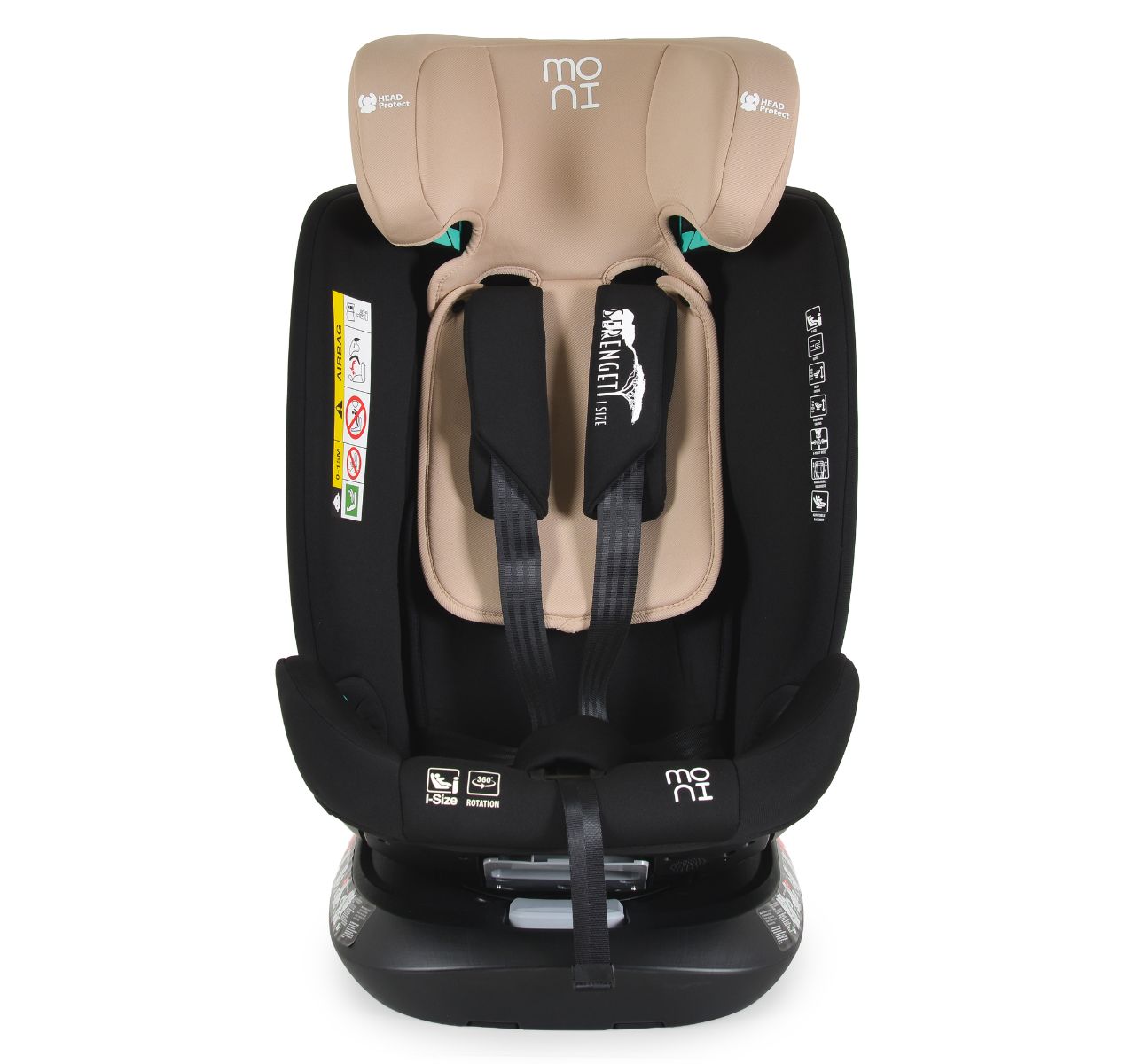 Moni Serengeti i-Size Isofix auto sedište za decu Beige i-size-Happy kids