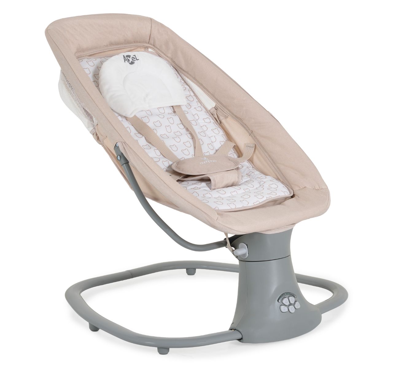 Cangaroo elektricna ljuljaska za bebe Axel Beige-kaisevi u pet tacaka 
