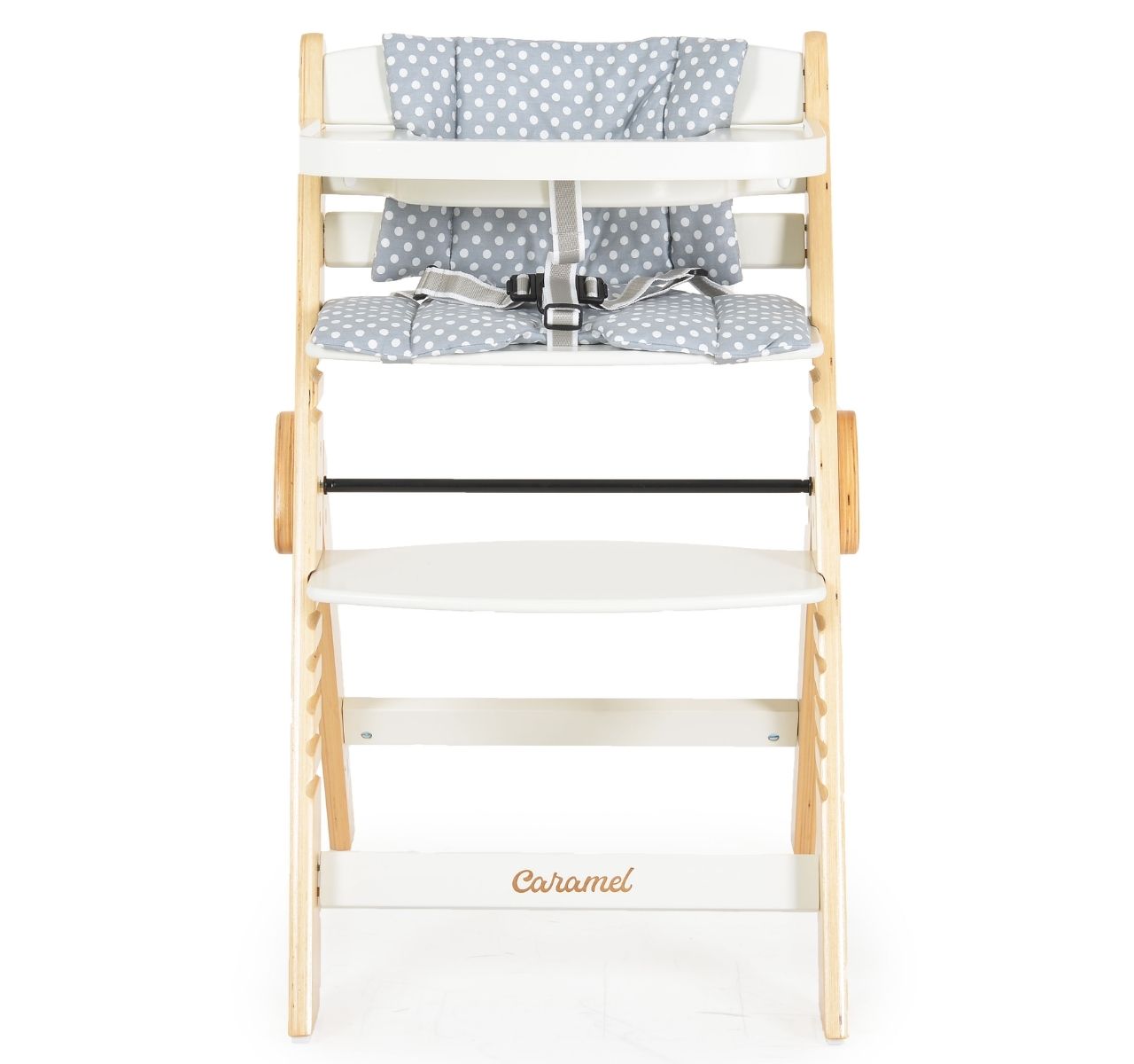   Cangaroo Caramel drvena hranilica za bebe White