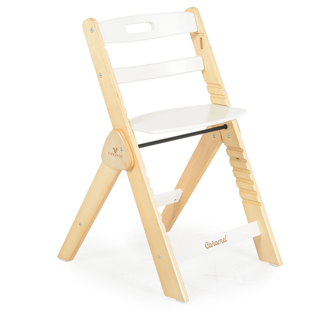   Cangaroo Caramel drvena hranilica za bebe White