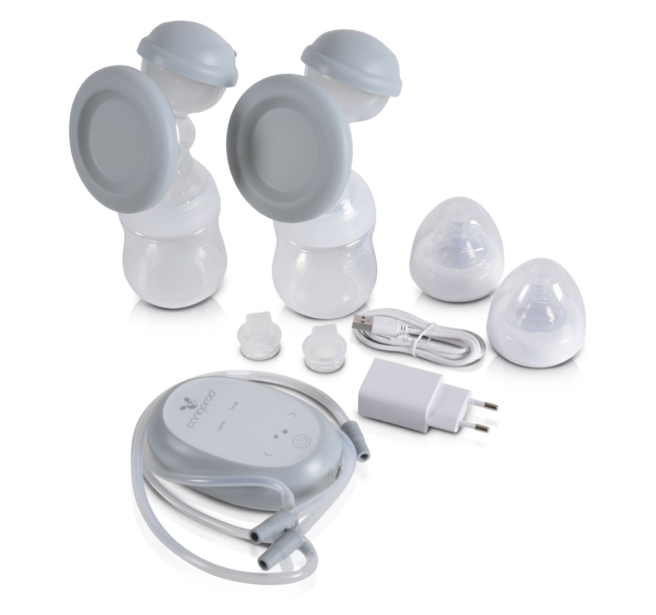 Cangaroo Grace dvostruka elektricna pumpica i aspirator 2u1 White-Happy kids