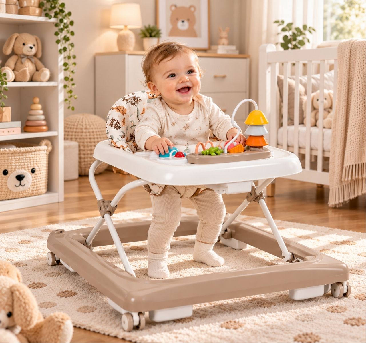 Lorelli Walkigo dubak za bebe Beige-Happy kids