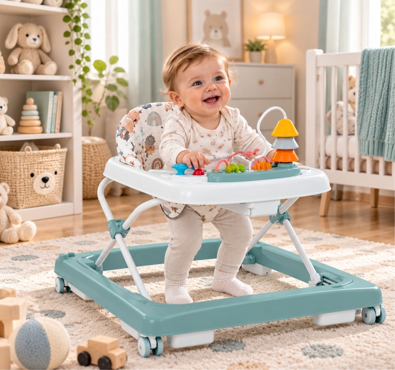 Lorelli Walkigo dubak za bebe Tirquoise blue-Happy kids