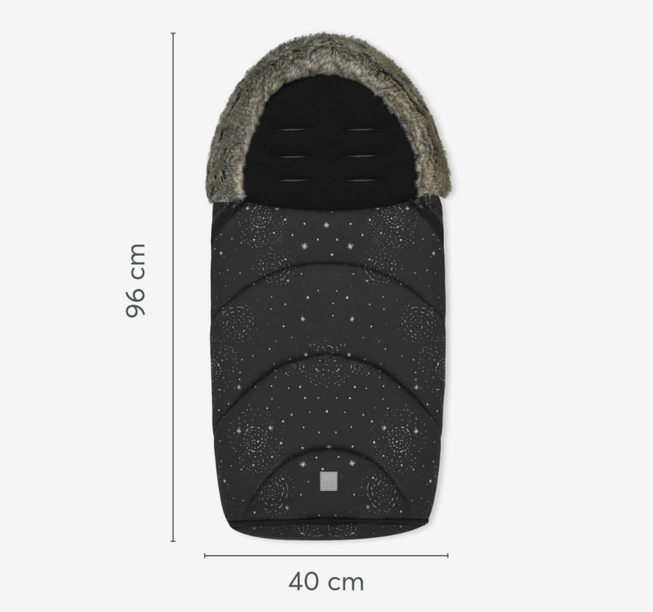 Kikka Boo Trendy zimska navlaka za kolica Galaxy grey-dimenzije