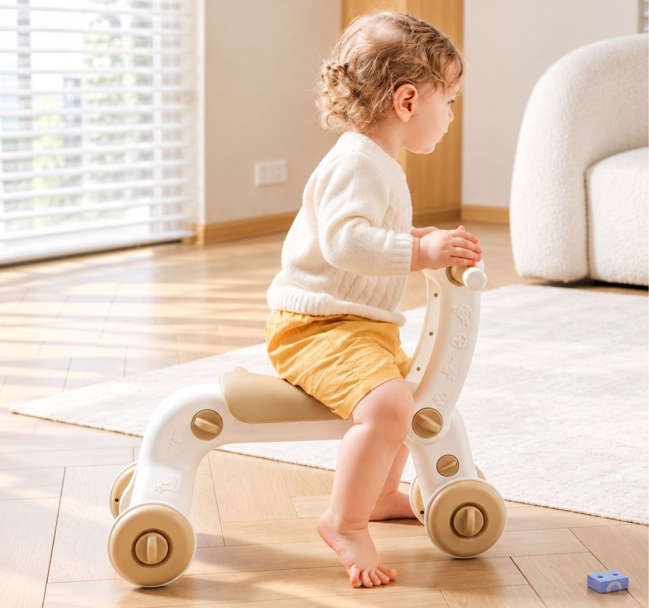 Only Multifunkcionalna hodalica 5u1 Beige-guralica-Happy kids