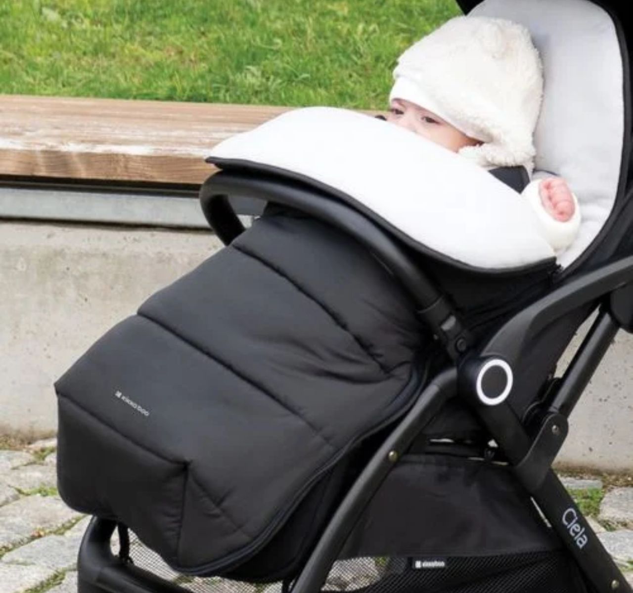   Kikka Boo Classic zimska navlaka za kolica Black-Happy kids