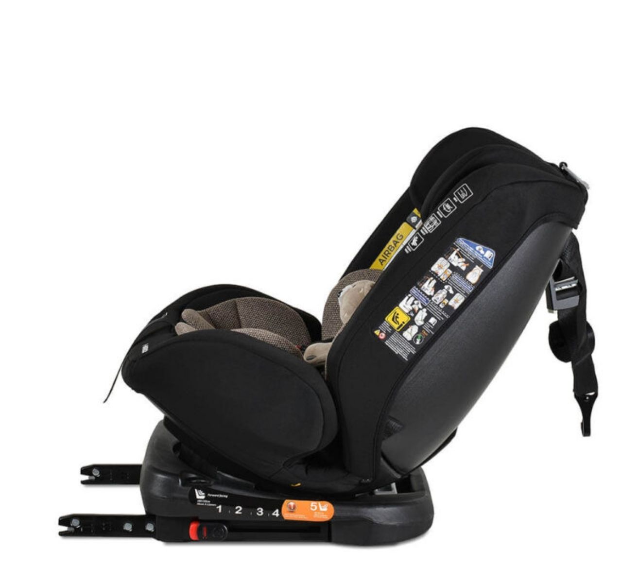 Moni I-Maxx auto sedište od 40-150cm Cool Beige-polozaj u obrnutom smeru