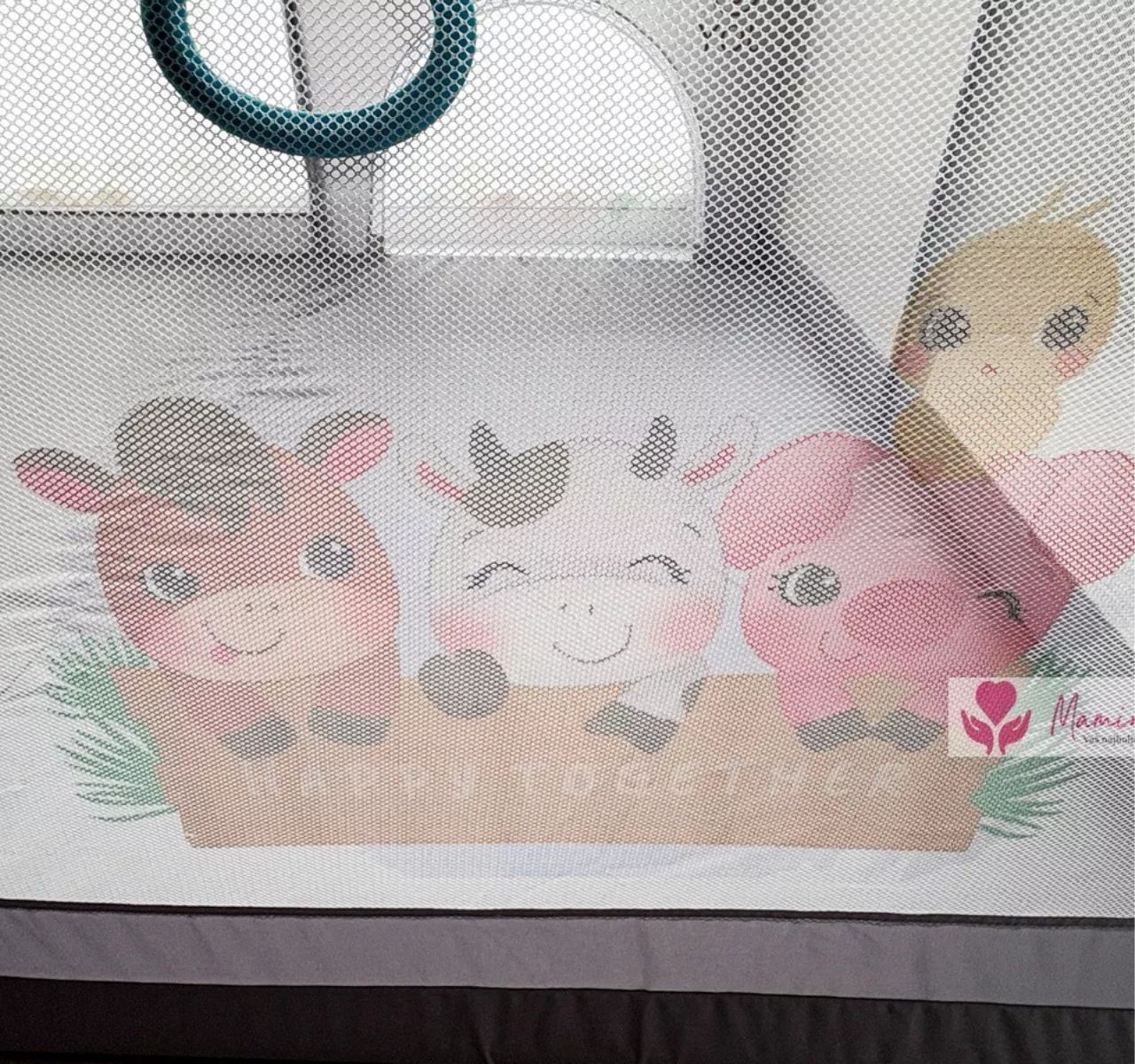   Joy ogradica za bebe 150x180 Siva+print-print na stranici