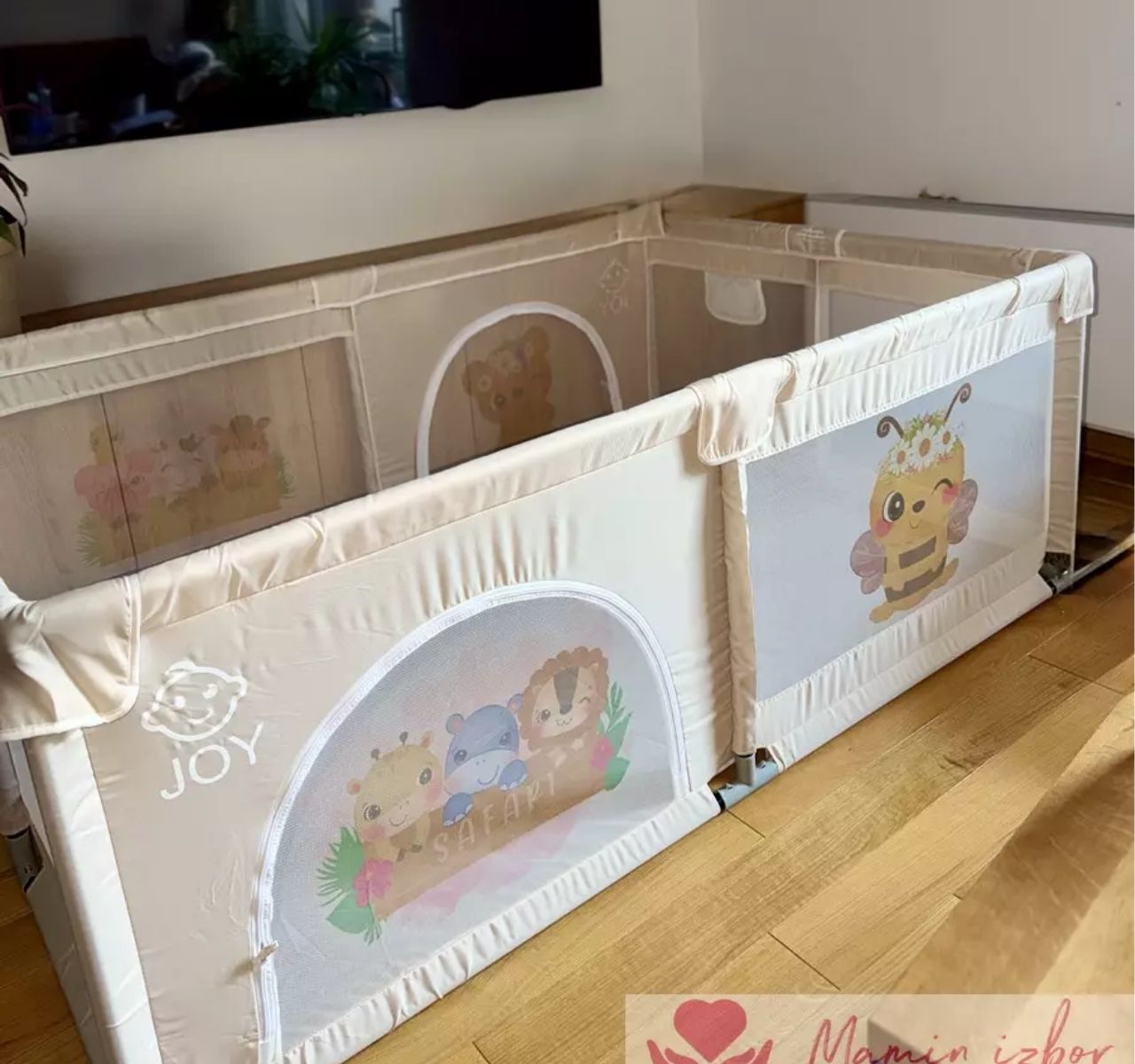   Joy ogradica za bebe 150x200 Bež+prnt-Happy kids