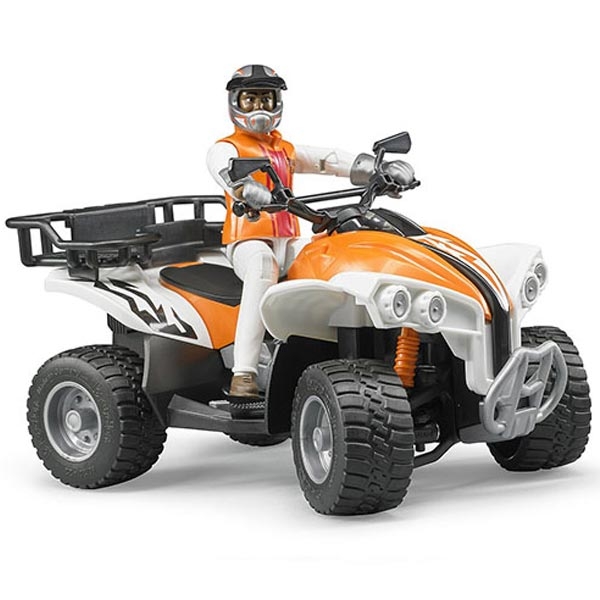 Bruder Džip land rover i prikolicom sa ski skuter i figurom