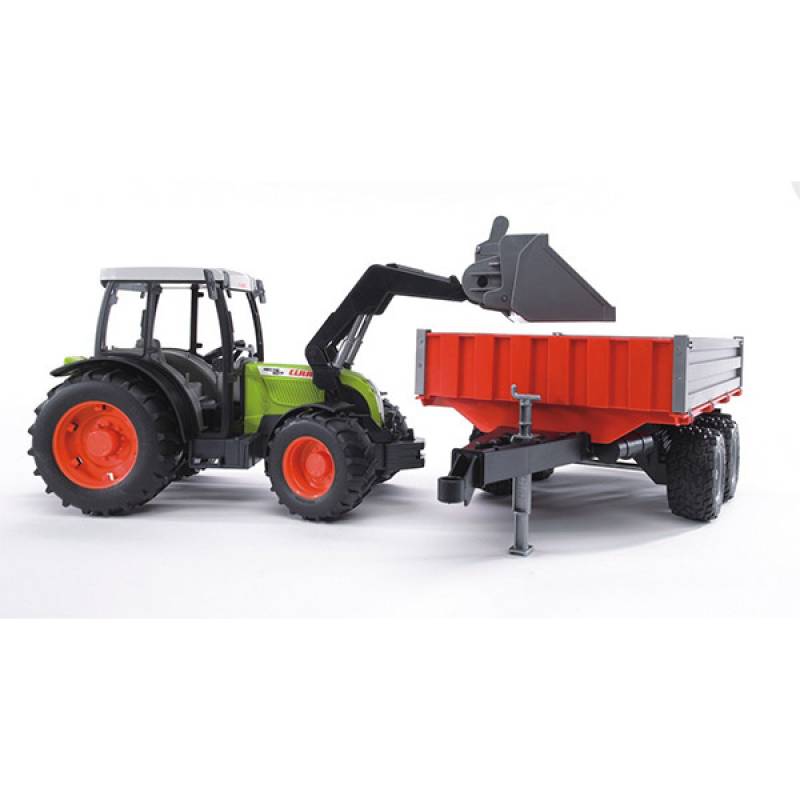 Bruder traktor Claas sa prikolicom i utovarivačem