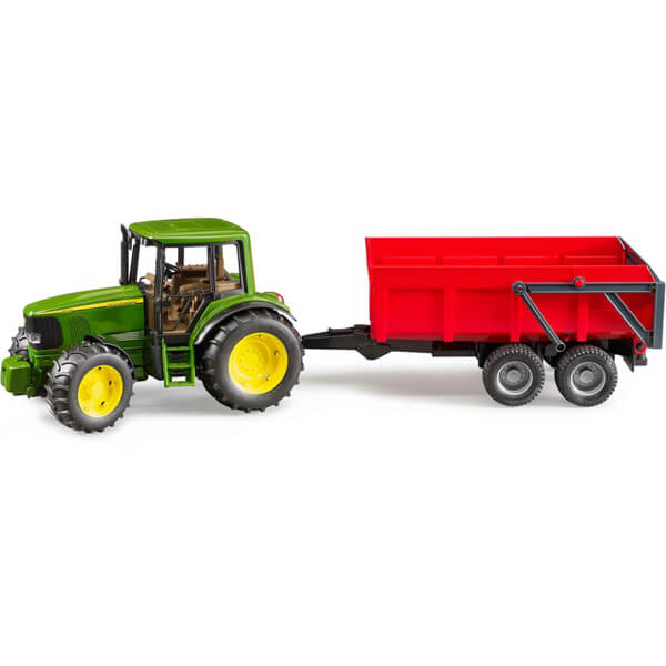 Bruder Traktor JD sa crvenom prikolicom