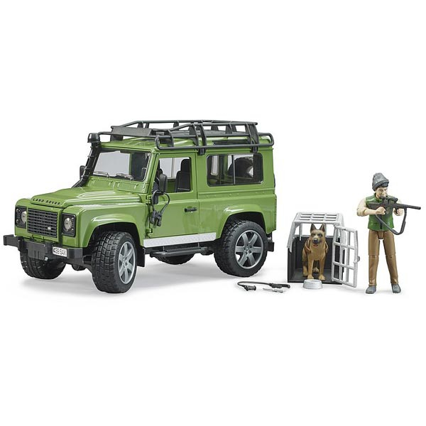Bruder  Džip Land Rover sa šumarom i lovačkim psom