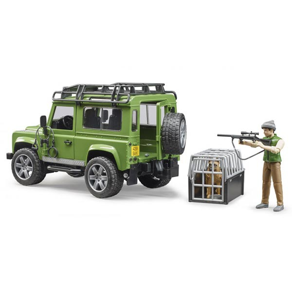 Bruder  Džip Land Rover sa šumarom i lovačkim psom