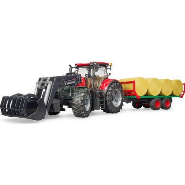 Bruder Traktor Case IH Optum 300CVX sa utovarivačem i prikolicom