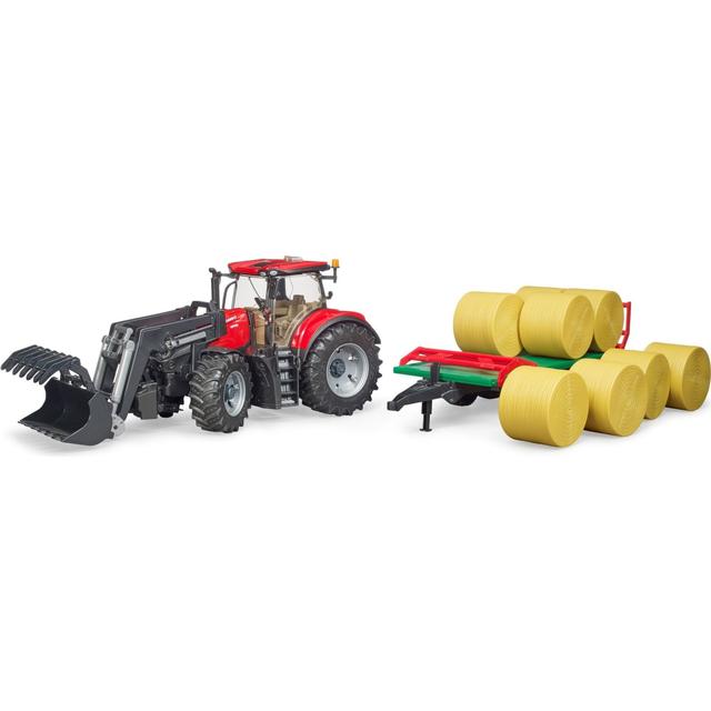 Bruder Traktor Case IH Optum 300CVX sa utovarivačem i prikolicom