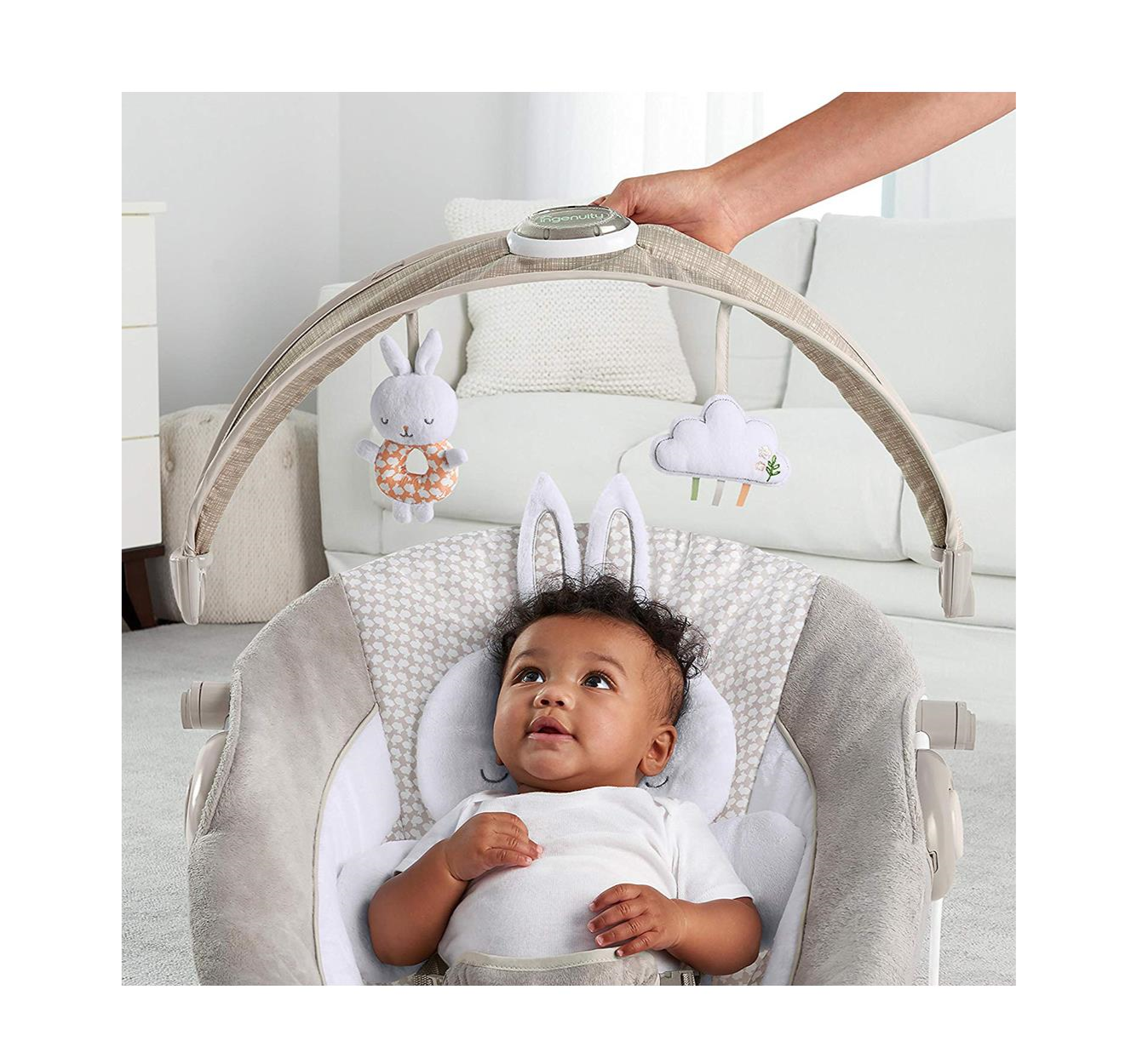 Ingenuity lezaljka njihalica za bebe InLighten Bouncer-Twinkle Tails