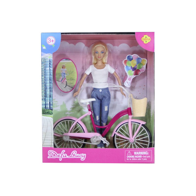 Lutka Defa Lucy sa biciklom 8361