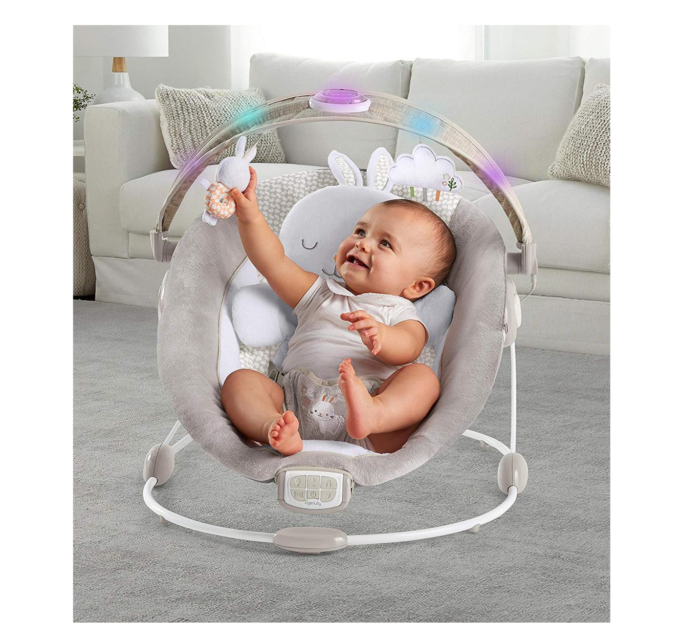 Ingenuity lezaljka njihalica za bebe InLighten Bouncer-Twinkle Tails
