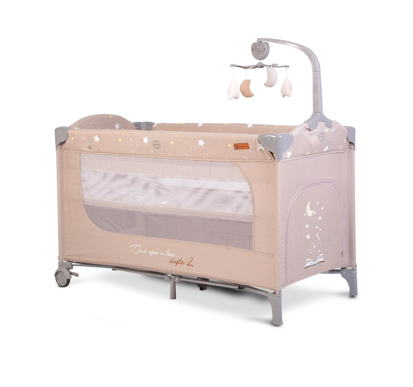 Cangaroo prenosivi krevetac za bebe Once Upon a Time,2 nivoa-Beige