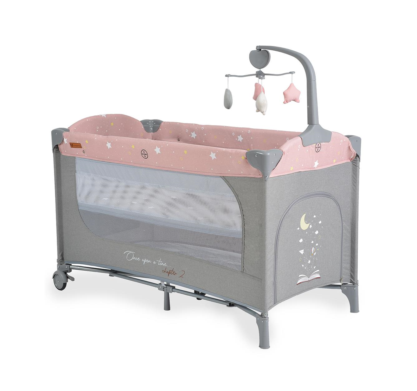 Cangaroo prenosivi krevetac za bebe Once Upon a Time,2 nivoa-Pink
