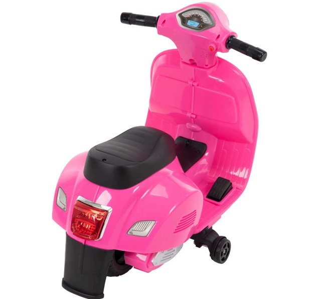 Mini Vespa roze električni motor za decu na akumulator