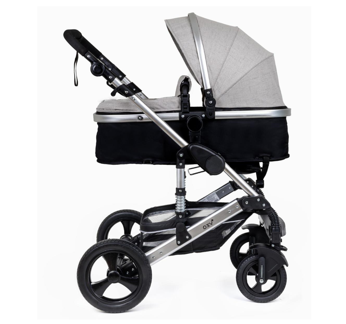 Jungle Oxy kolica za bebe 3u1 Light Grey jpg2 Happy kids