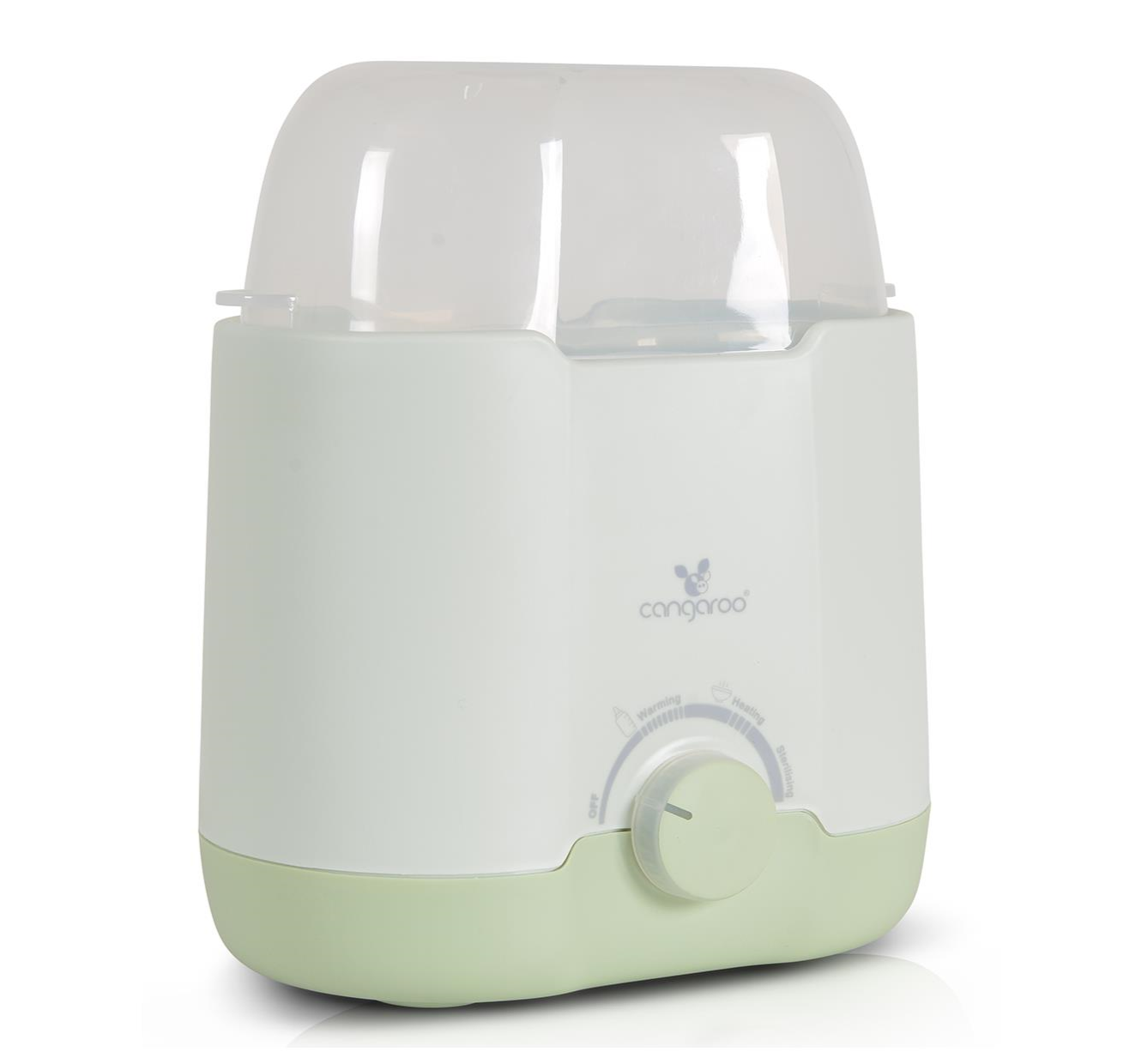 Cangaroo grejač za flašice za bebe Bollente-Green