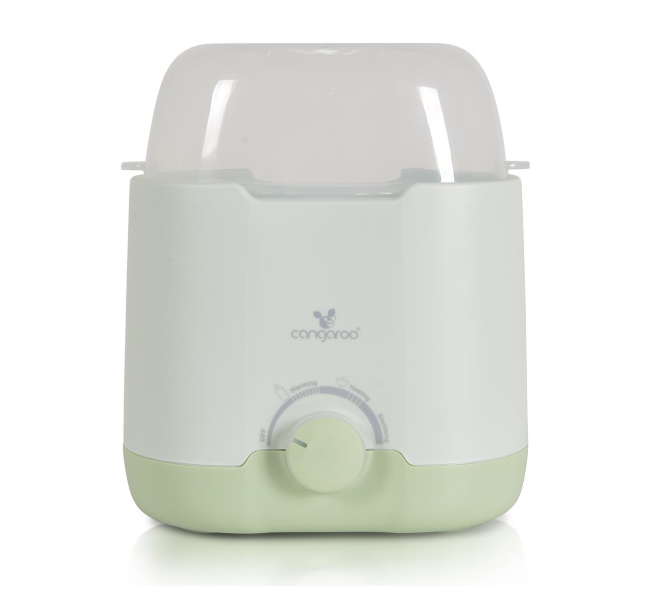 Cangaroo grejač za flašice za bebe Bollente-Green