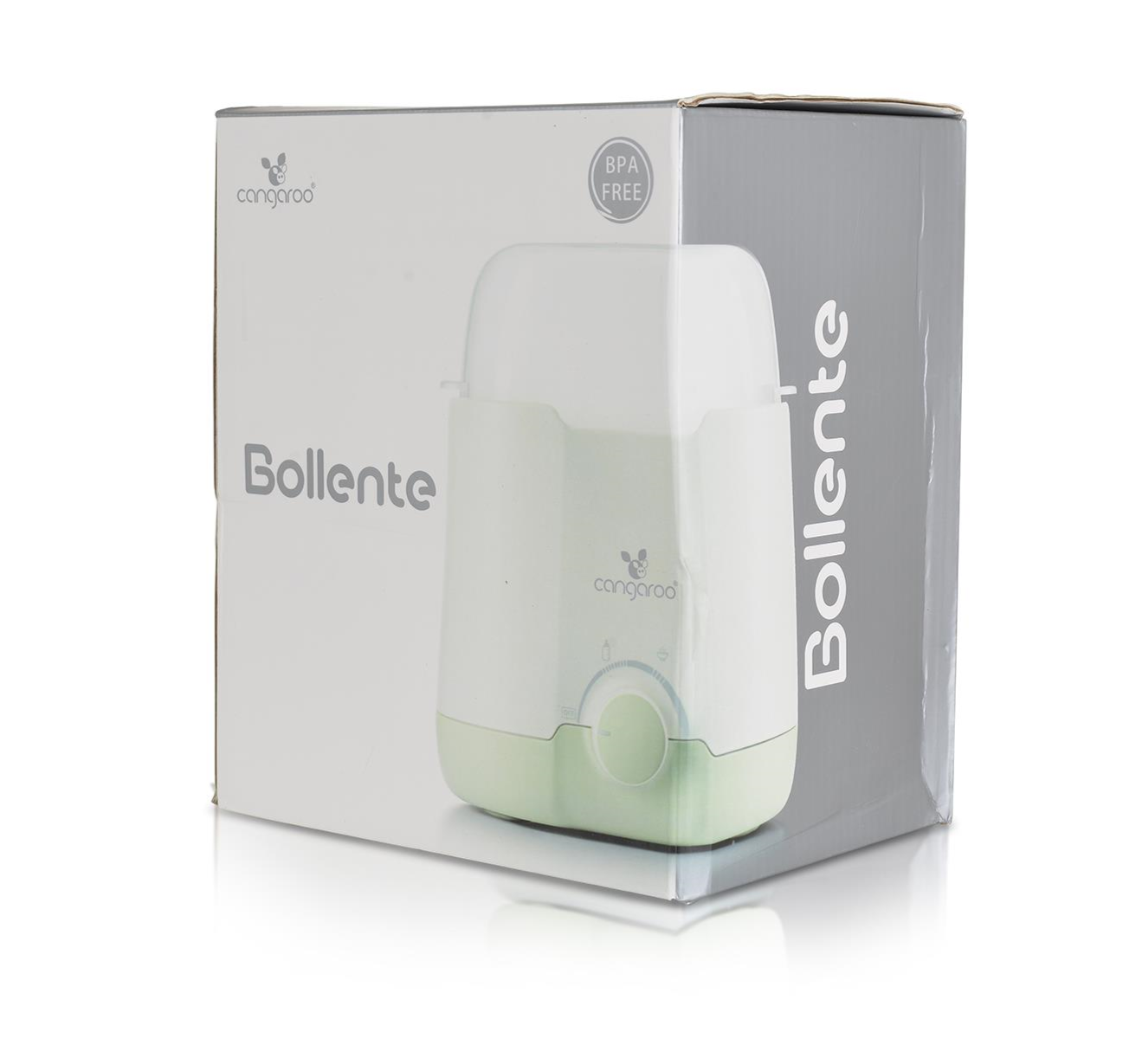 Cangaroo grejač za flašice za bebe Bollente-Green